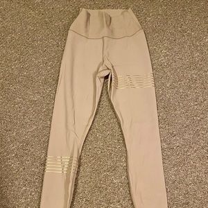 ALO high waisted rose gold leggings